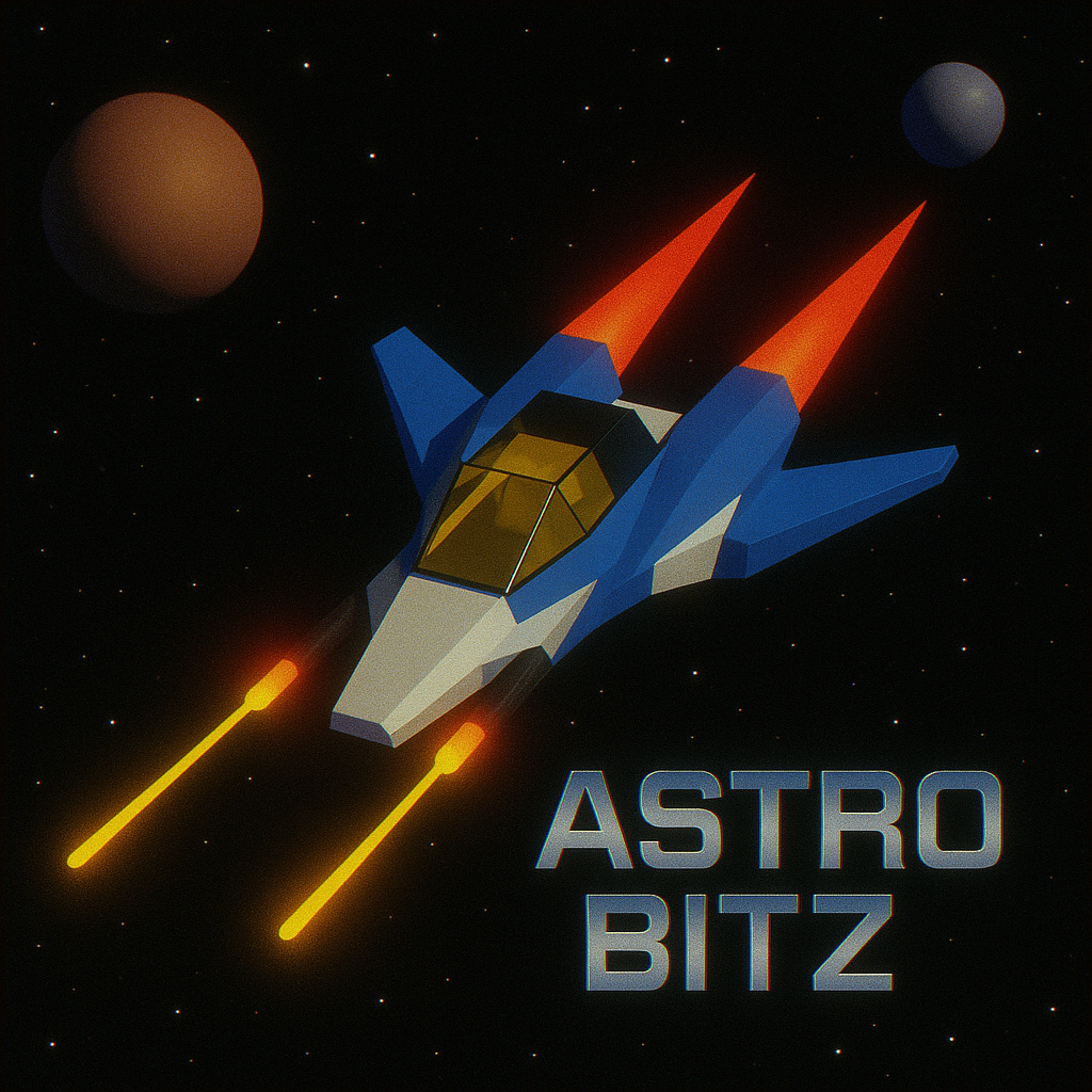 Astro Bitz - Free retro space shooter game with epic boss battles and leaderboard